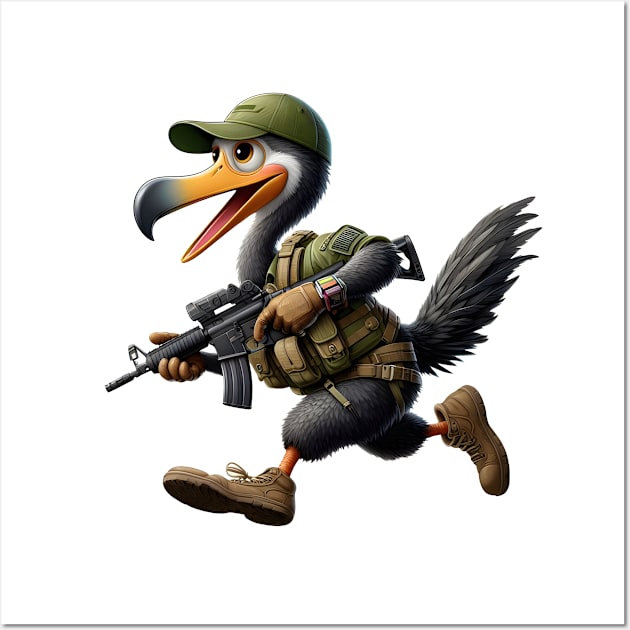 Tactical Dodo Bird Wall Art by Rawlifegraphic